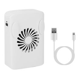 Personal Fan Waist Clip Fan Hanging Fan Desk Fan Mini Air Cooling Fan Power Bank Rechargeable Fan with 3 Speeds